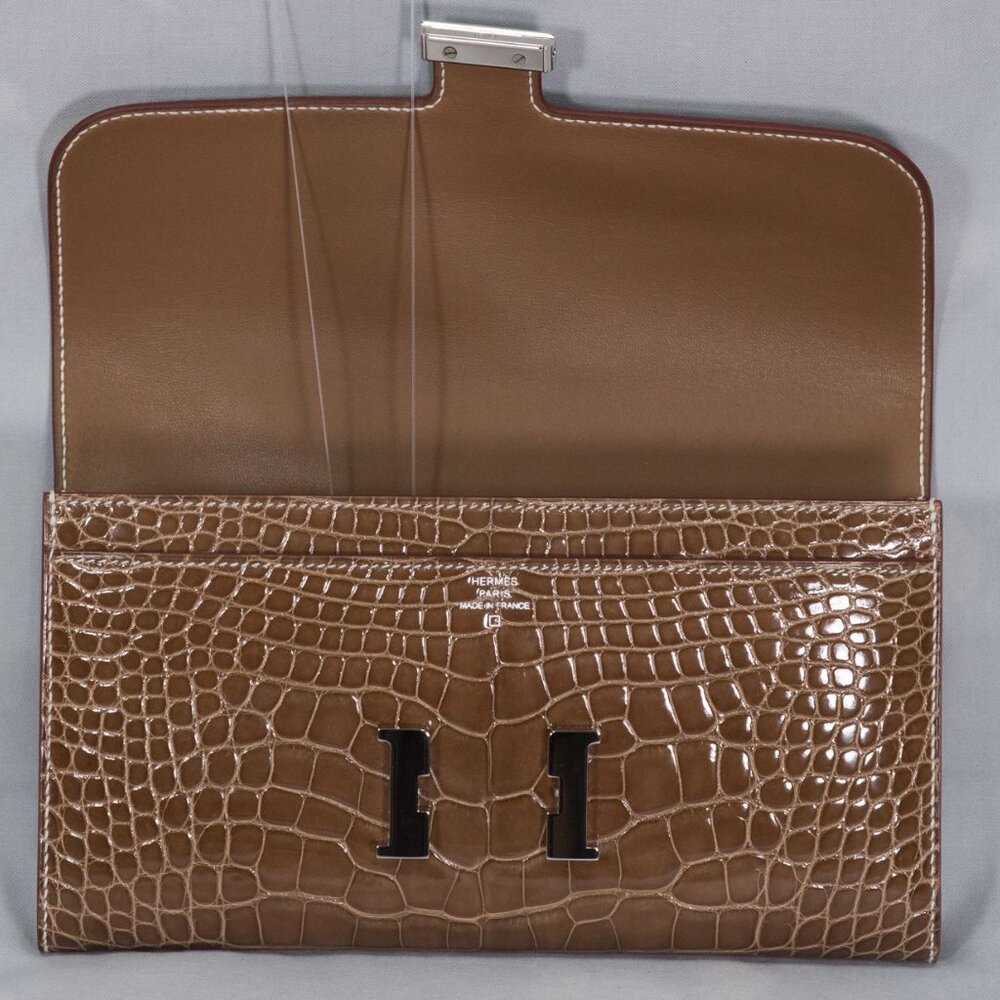 HERMES ALLIGATOR CONSTANCE WALLET - Picture 4 of 5
